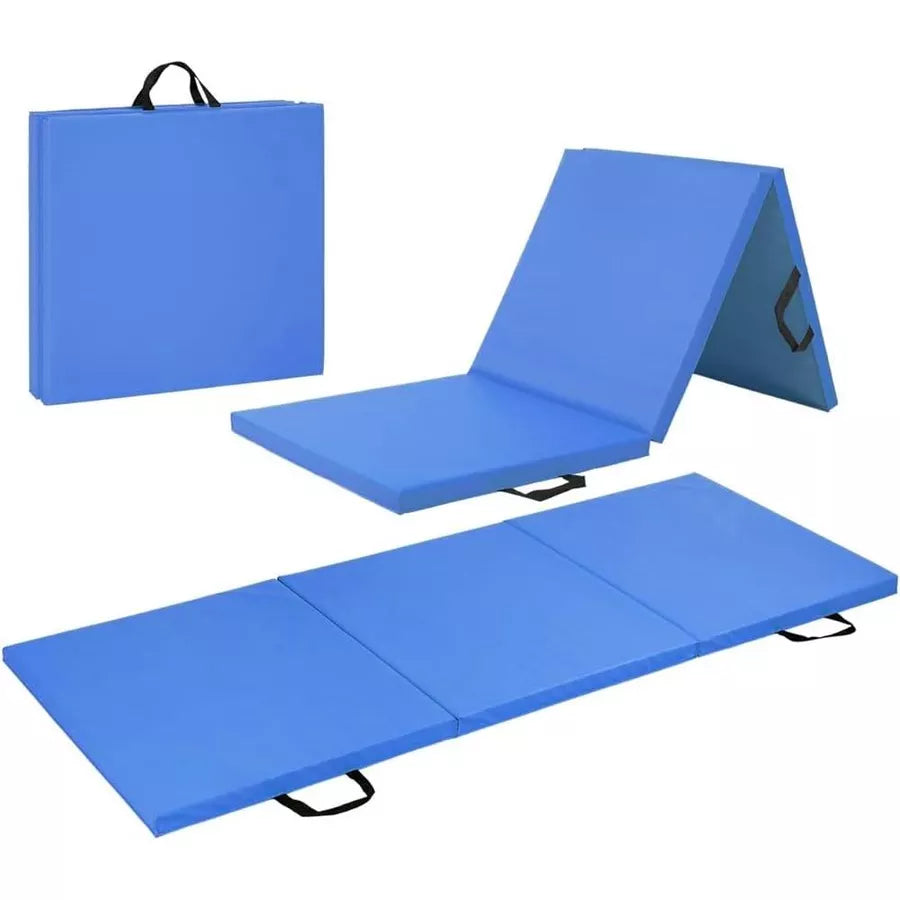 Mera 2" Thick Tri-Fold Folding Exercise Mat with Carrying Handles for MMA Gymnastics