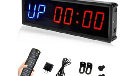 LED Interval Timer Count Down/Up Clock Stopwatch with Remote 1.5 280*90*35mm