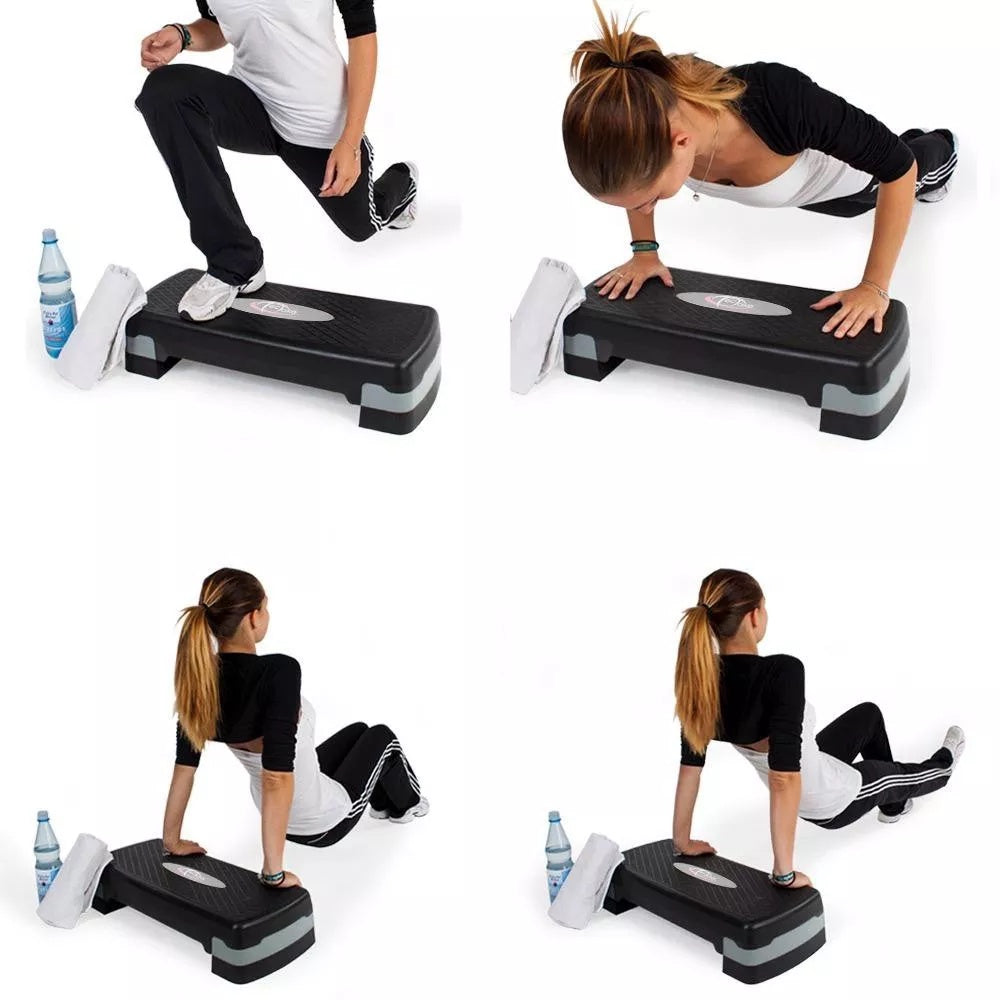 Adjustable Stepper Step Platform/Black Blue