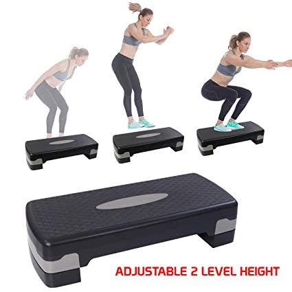 Adjustable Stepper Step Platform/Black Blue