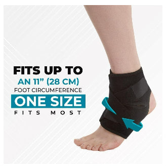 Ankle Support Brace, Breathable Neoprene Sleeve, Adjustable Wrap
