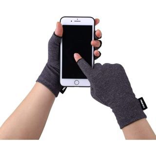 Promax Compression Gloves for Arthritis: Hand and Thumb Support for Women and Men with Carpal Tunnel, Rheumatoid, and Tendonitis - Fingerless Design
