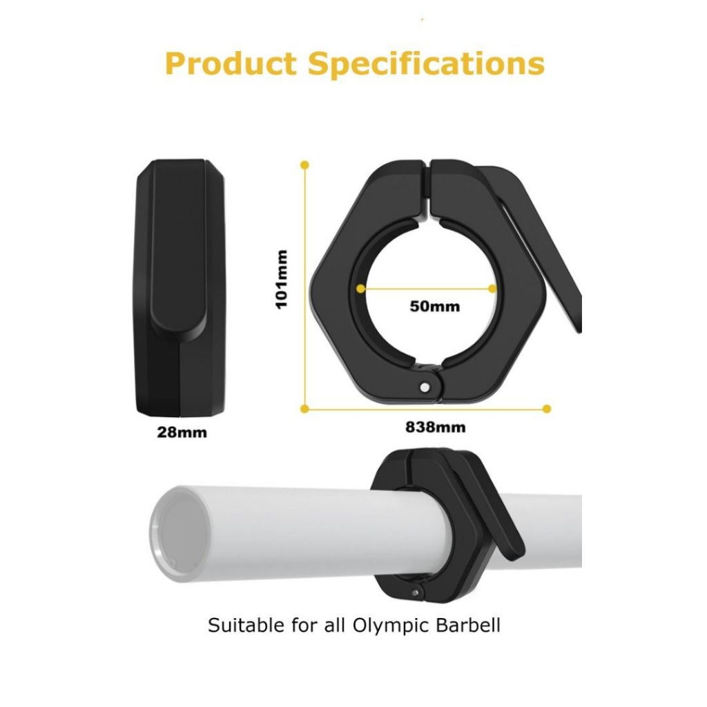 Dymio Clamps 50mm Orange