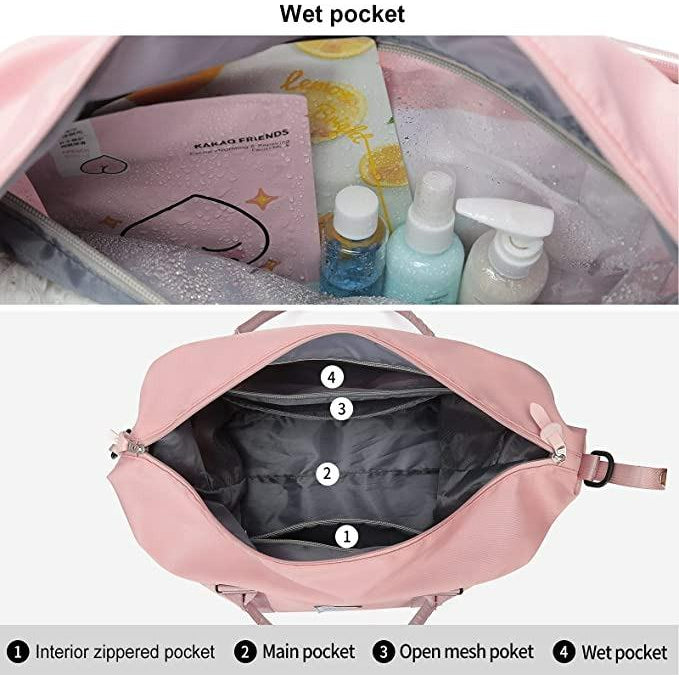 Kouda Travel Duffel Bag Pink