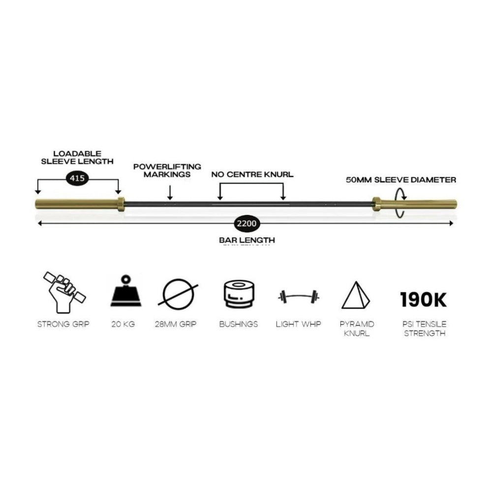 MMB Helios OB Titanium Gold 2.2m 20kg