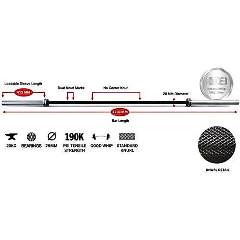 MMB OB Arete Black 2.2m 20kg