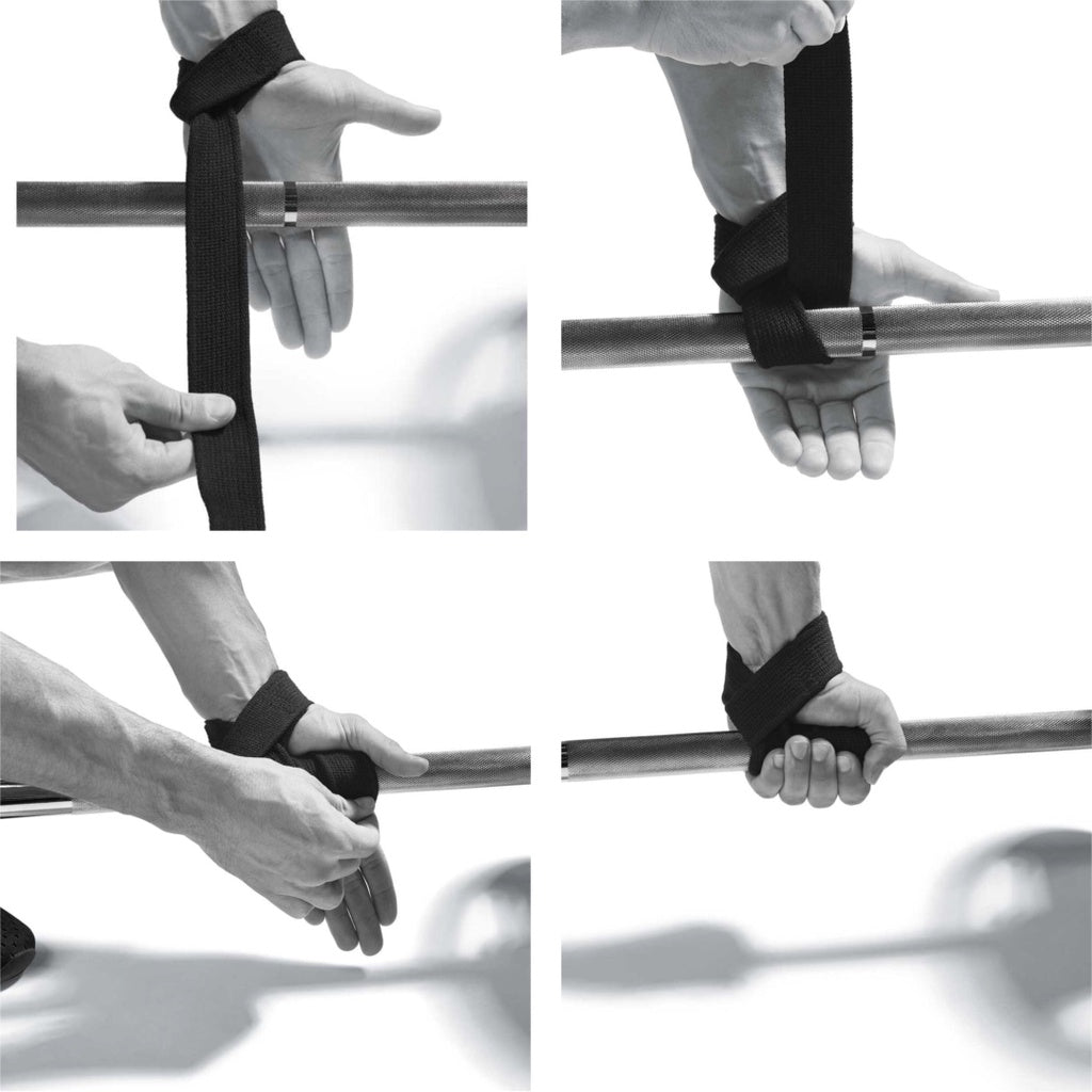 MMB Louka Lifting Wrist Straps - Enhanced Support for Weightlifting, Bodybuilding, Powerlifting, Strength Training, and Deadlifts - Premium Padded Neoprene with 18-inch Cotton Straps