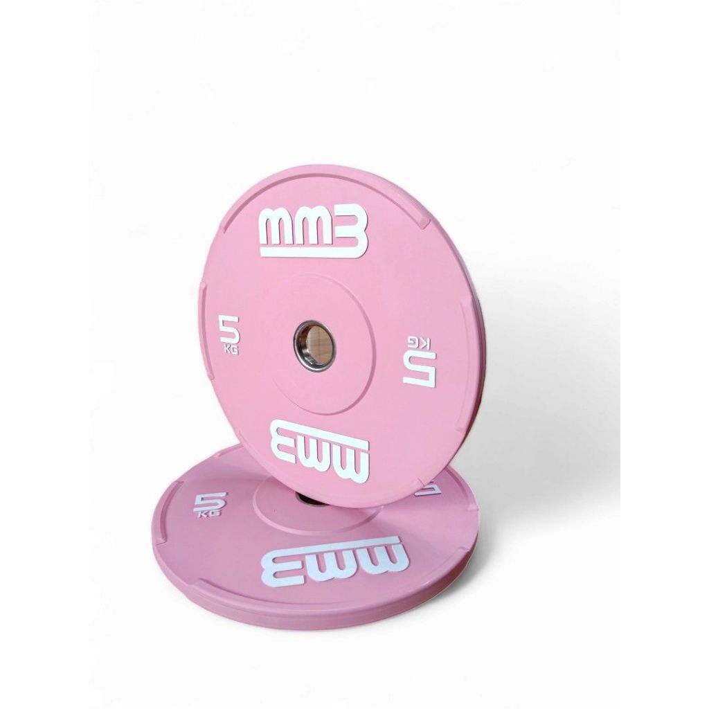 MMB Toxo Olympic Bumper Weight Plate Bia Series Pink 5kg Full Rubber