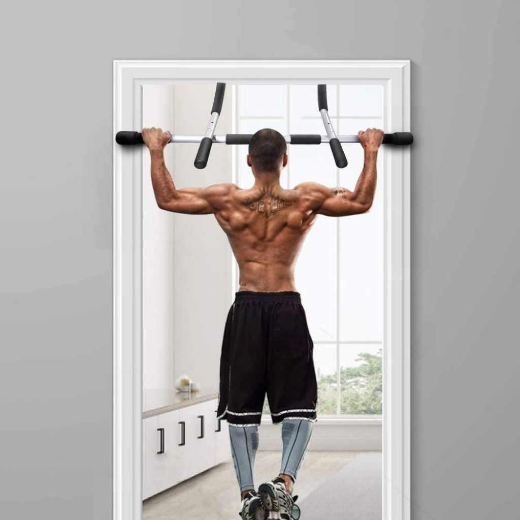 No Drill Pull Up Bar Easy Install Total Upper Body Workout