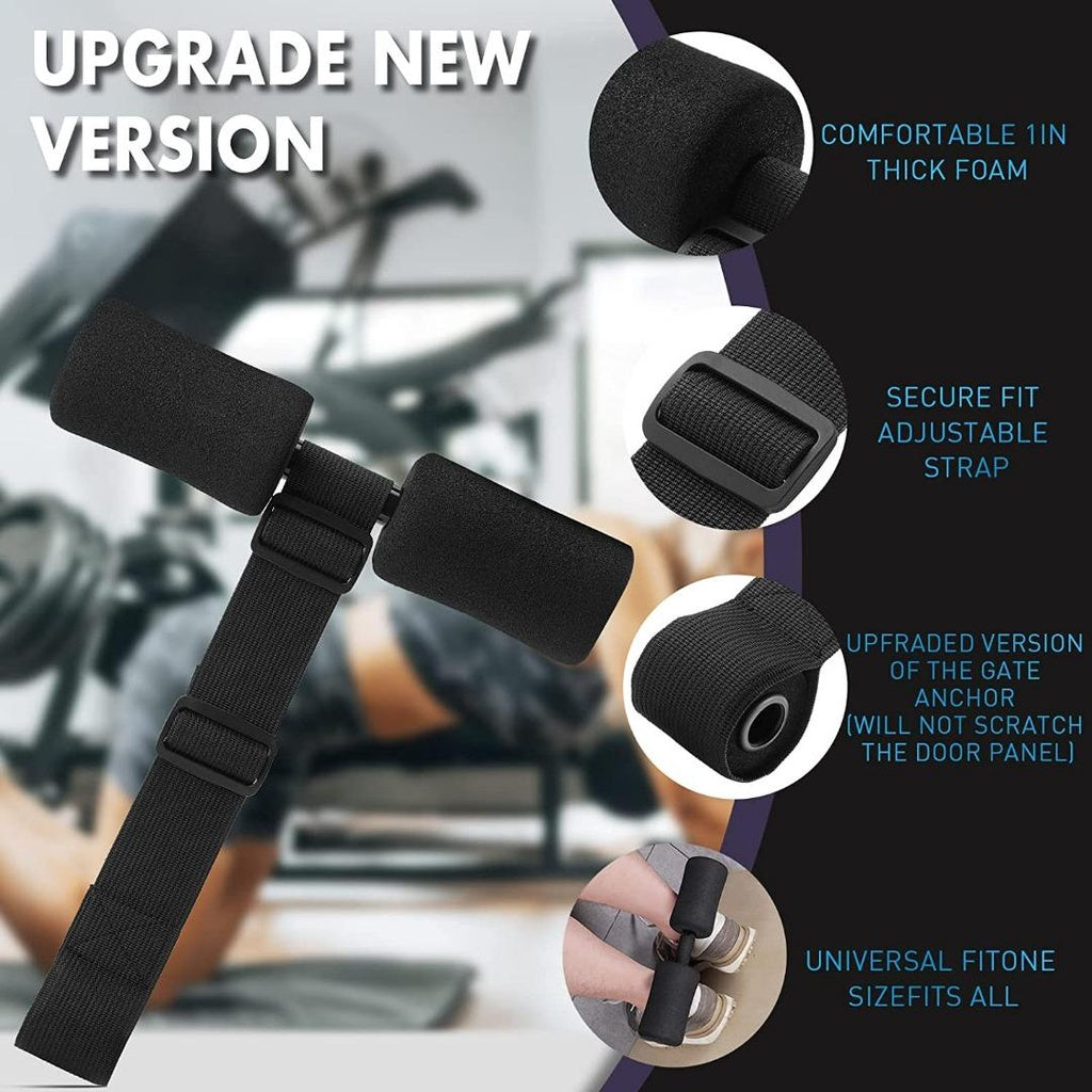 Nordic Hamstring Curl Strap - Premium Home Workout Gear - 10 Second Setup Nordic Curl - Rated for 300+ pounds - Used for Hamstring Curls, Spanish Squats, Ab Workout, Nordic Curl