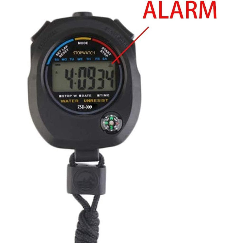 Multi-Function Electronic Digital Sport Stopwatch Timer, Large Display with Date Time and Alarm Function,Suitable for Sports Coaches Fitness Coaches and Referees