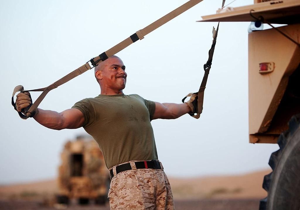 TRX Tactical Gym: The Most Durable Bodyweight Suspension Trainer Free Rugged Mesh Travel Bag