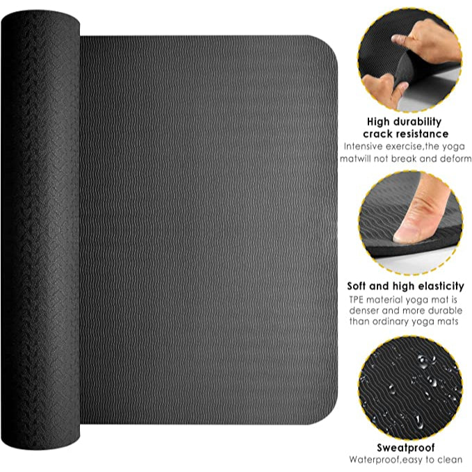 Tpe Yoga Mat Navy