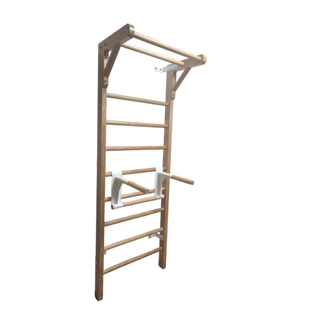Premium Beech Wood Wall Mount Stall Bar Stahl Bar Wall Bars