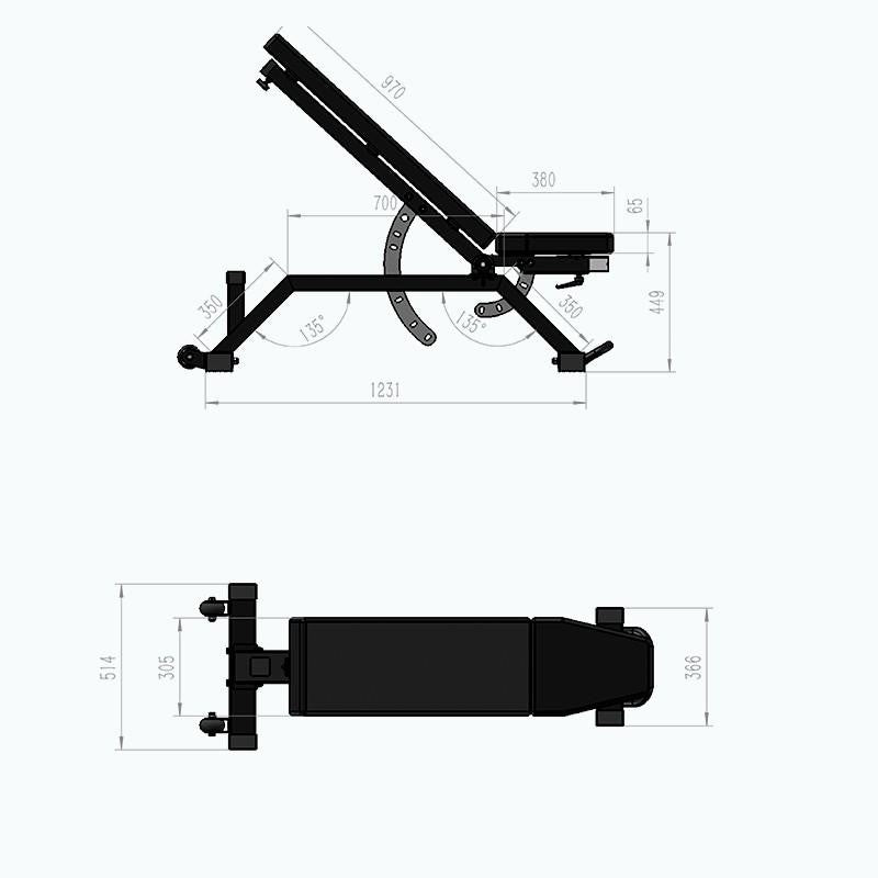 Ready StockEfkan Heavy Duty Adjustable Dumbbell Gym Bench