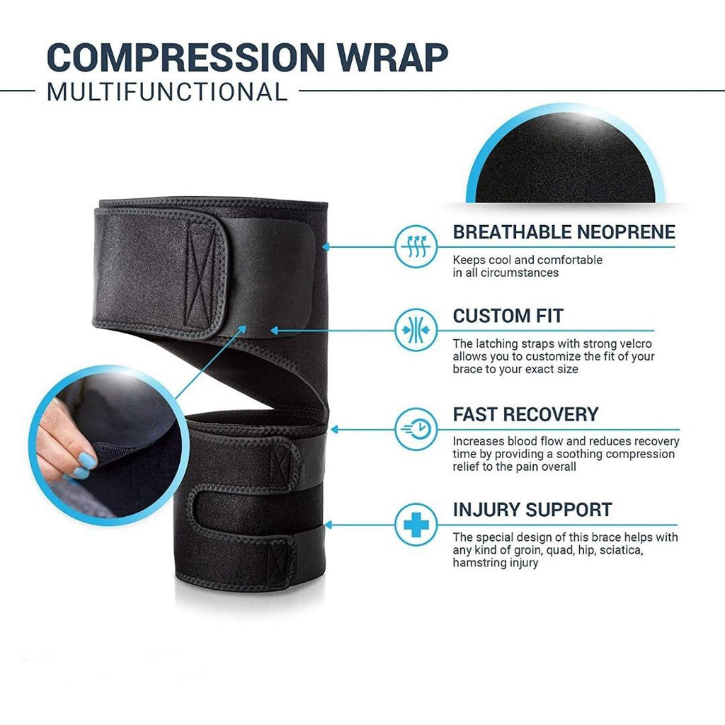 Hip Brace for Sciatica Pain Relief SI Belt Sacroiliac Belt Hip Pain Compression Wrap for Thigh Hamstring Joints Arthriti