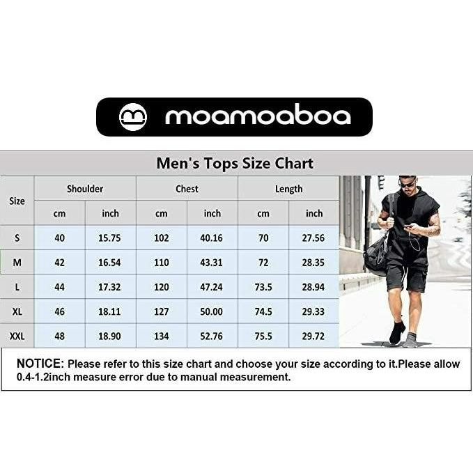 Moamoaboa Men's Gym Tank Tops Sports T Shirt Thin Fitness Muscle Vest Sleeveless Hoodies with Pockets