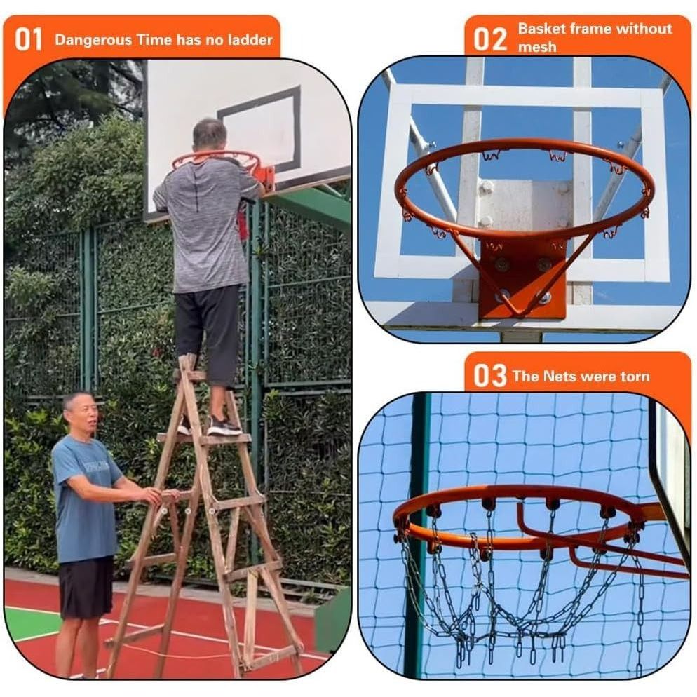 Basketball Net Blacknet Withnet Portable Basketball Net, Detachable Professional Basketball Net Portable Detachable