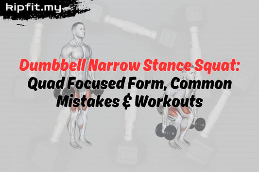 Dumbbell Narrow Stance Squat: Quad Focused Form, Common Mistakes & Workouts