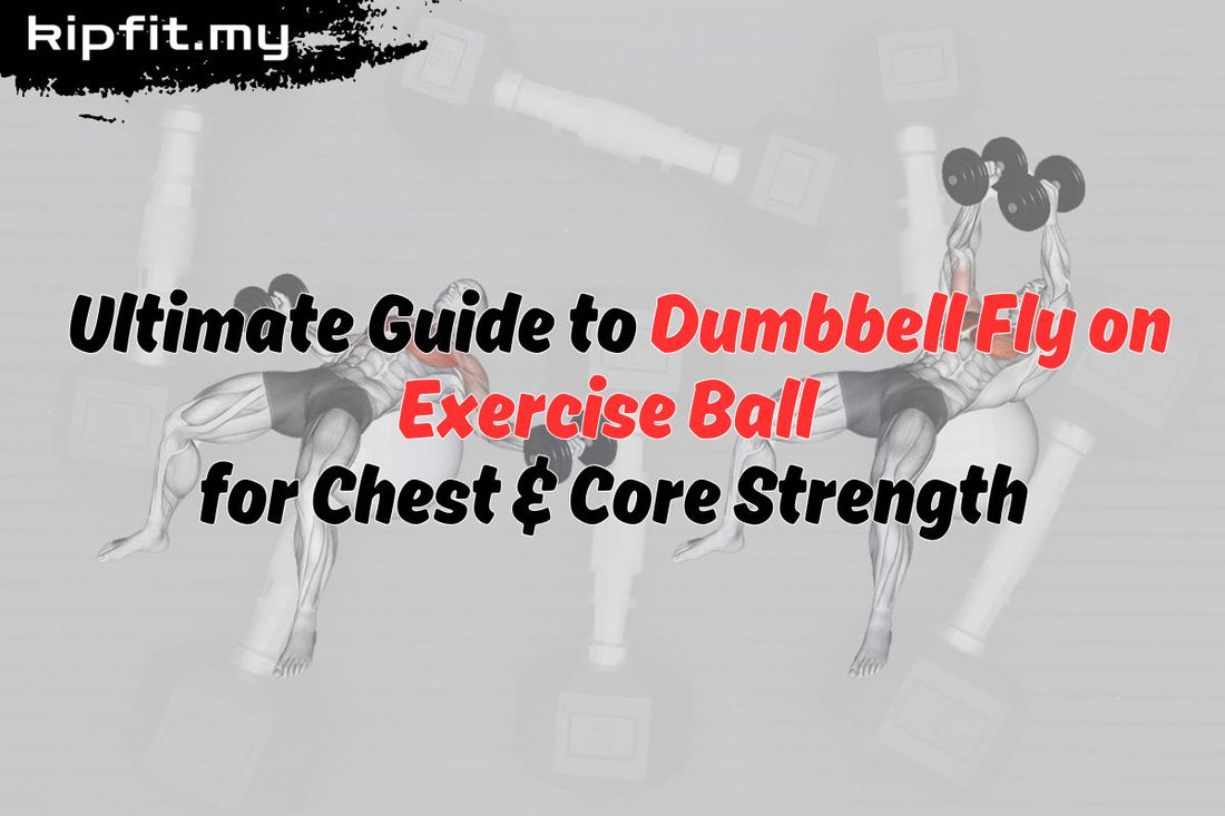 Dumbbell Fly on Exercise Ball