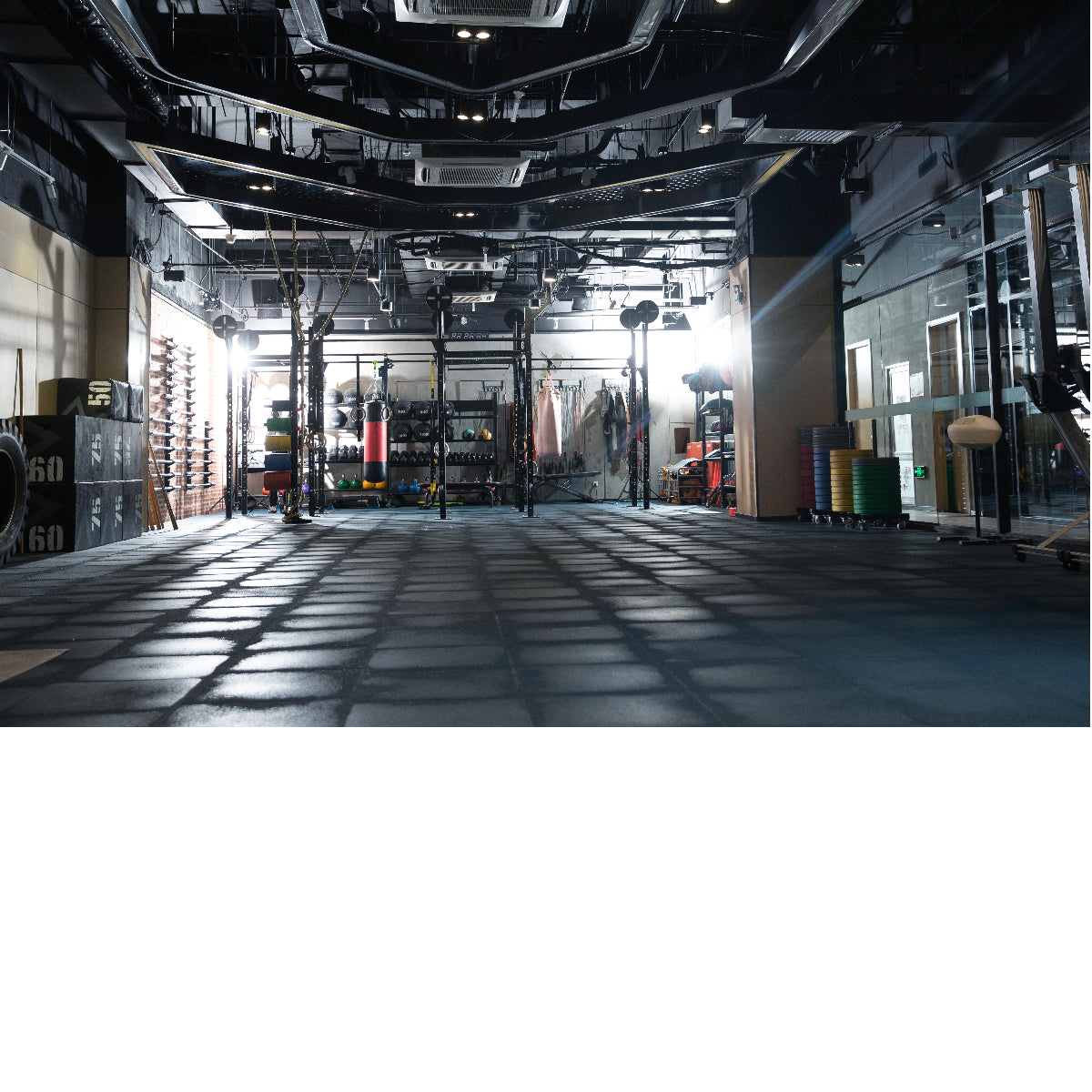 Rubber gym mats High Density EPDM Rubber Tile Mat With Connector 20mm/50mm Thickness Crossfit Gym Flooring