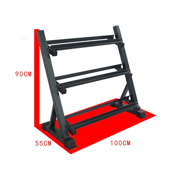 Ena 3 Tier Dumbbell Rack Only 300kg Load-Bearing Heavy Duty Steel Dumbbell Stand Quick Assembly Home Gym
