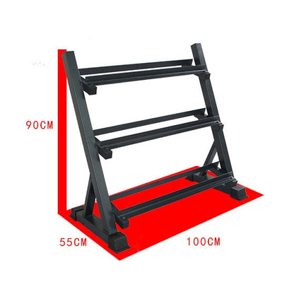 Ena 3 Tier Dumbbell Rack Only 300kg Load-Bearing Heavy Duty Steel Dumbbell Stand Quick Assembly Home Gym