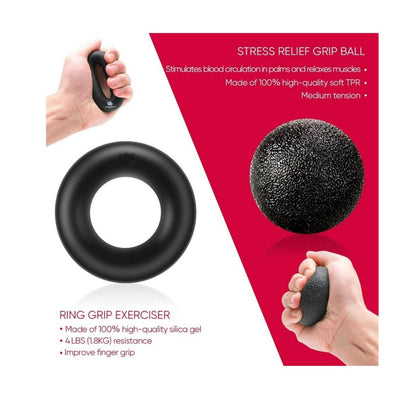 Lavi Grip Strength Trainer,Hand Grip Strengthener Set(7 Pack),Adjustable Resistance Forearm Exerciser