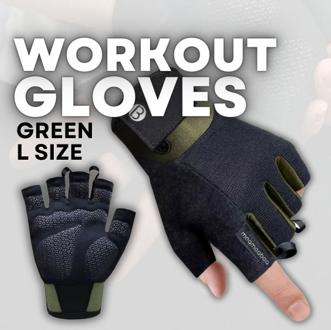 Moamoaboa Workout Gloves for Men and Women, Exercise Gloves for Weight Lifting, Cycling, Gym, Training, Breathable and Snug fit