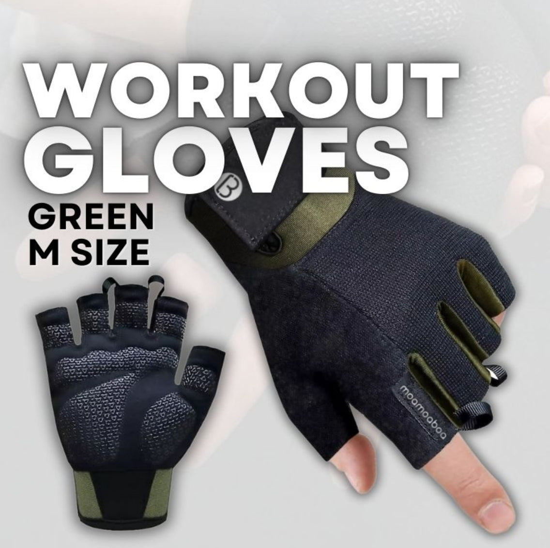 Moamoaboa Workout Gloves for Men and Women, Exercise Gloves for Weight Lifting, Cycling, Gym, Training, Breathable and Snug fit