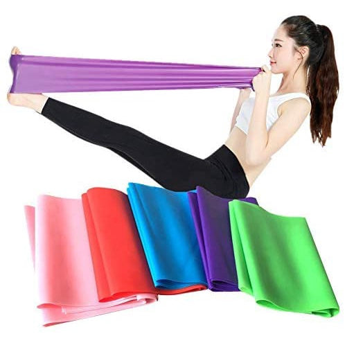 Elastic Yoga Pilates Rubber Stretch Resistance Exercise Fitness Band Belt