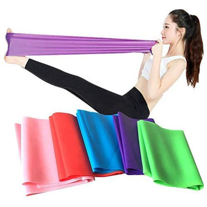 Elastic Yoga Pilates Rubber Stretch Resistance Exercise Fitness Band Belt