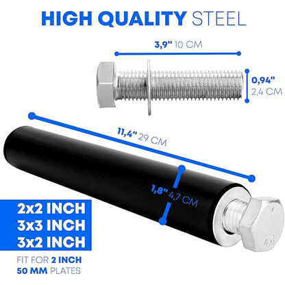 Weight Plate Holder Power Rack Attachment Barbell 2 Inch Olympic Plate Storage Power Squat Rack Holder Power Cage Accessories