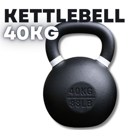 MMB Black Powder Coated Hardstyle Cast Iron Kettlebell