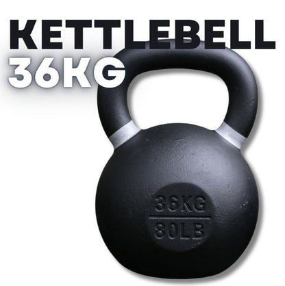 MMB Black Powder Coated Hardstyle Cast Iron Kettlebell