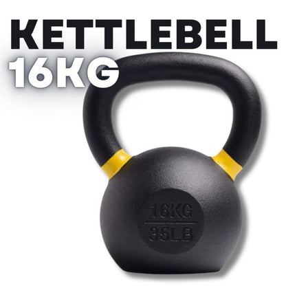 MMB Black Powder Coated Hardstyle Cast Iron Kettlebell