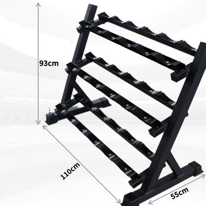 3 Tier Dumbbell Rack With Saddle