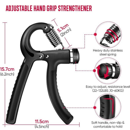 Lavi Grip Strength Trainer,Hand Grip Strengthener Set(7 Pack),Adjustable Resistance Forearm Exerciser