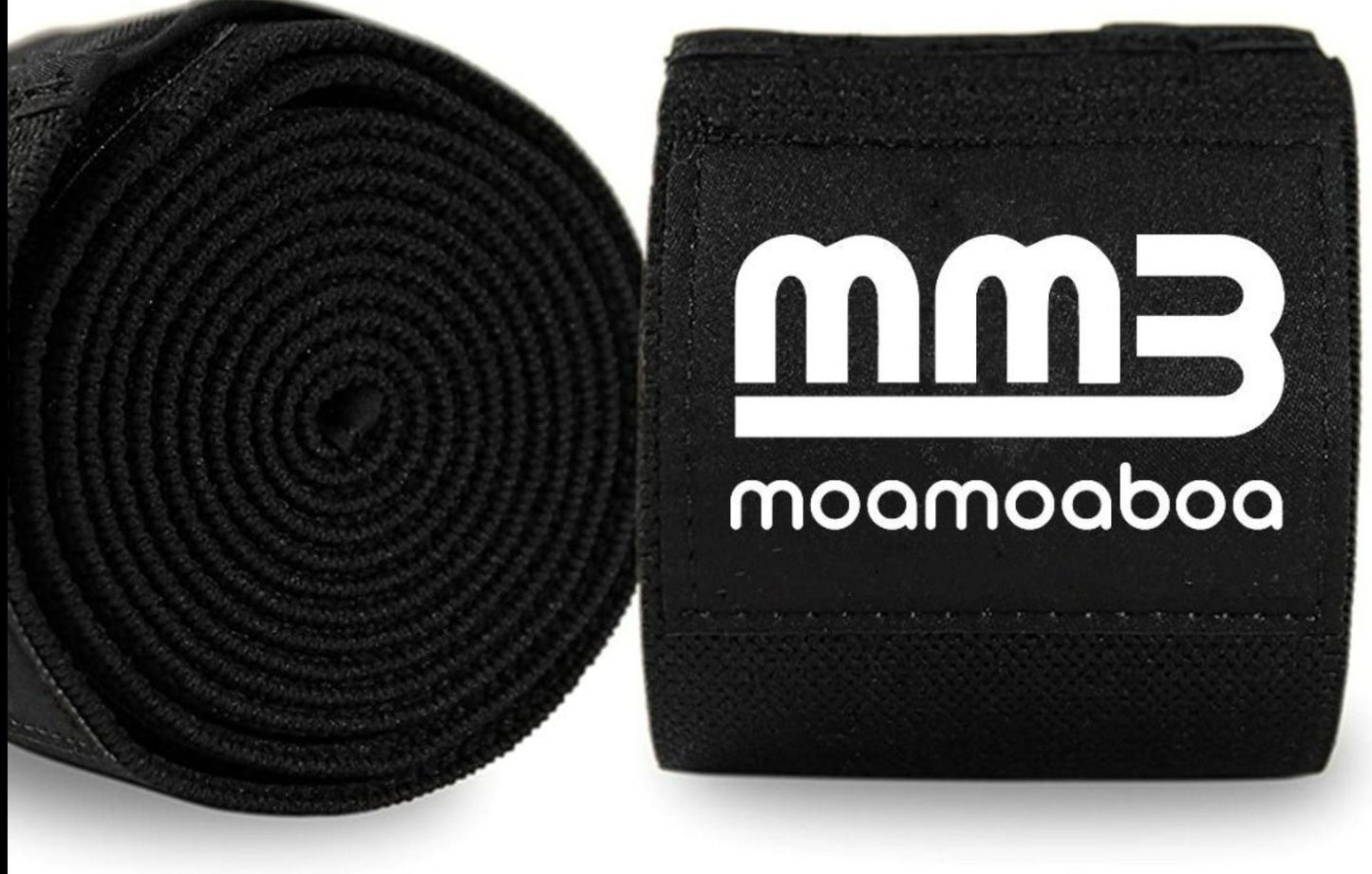Knee Wraps (Pair) With Strap for Squats, Weightlifting, Powerlifting, Leg Press, and Cross Training - Flexible 180cm Knee Wraps for Squatting - For Men & Women