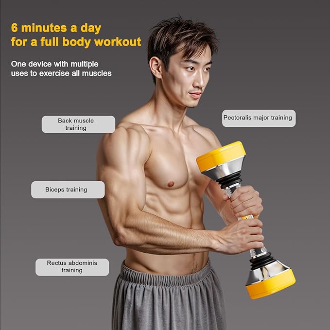 Shaking Dumbbells Fitness Weight Equipment For Man Women - Single Shake Full body Core Muscle Training Shake Weight