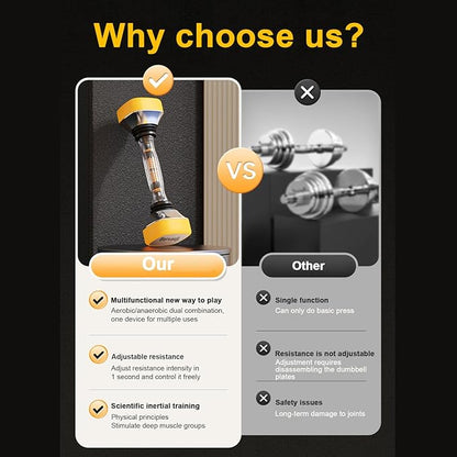 Shaking Dumbbells Fitness Weight Equipment For Man Women - Single Shake Full body Core Muscle Training Shake Weight