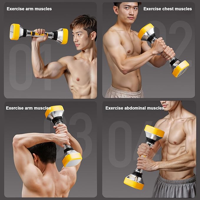 Shaking Dumbbells Fitness Weight Equipment For Man Women - Single Shake Full body Core Muscle Training Shake Weight