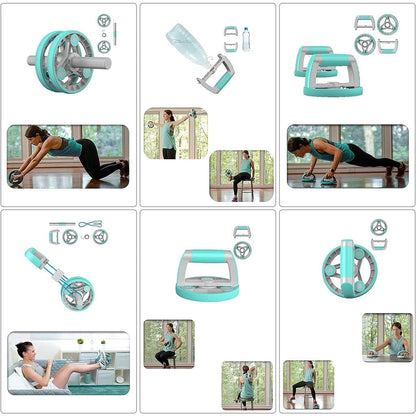 7 in 1 Abs Roller Green