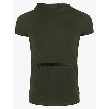 Moamoaboa Men's Gym Tank Tops Sports T Shirt Thin Fitness Muscle Vest Sleeveless Hoodies with Pockets