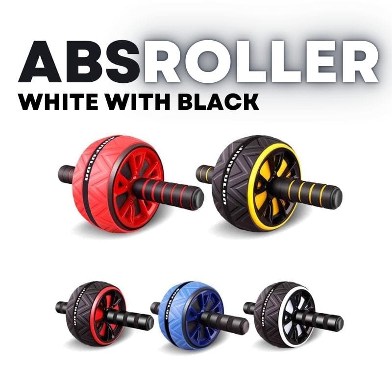 Abs Roller White with Black Kipfit