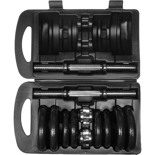 Adjustable Dumbbells 20kg Set With Box sport equipment kipfit my