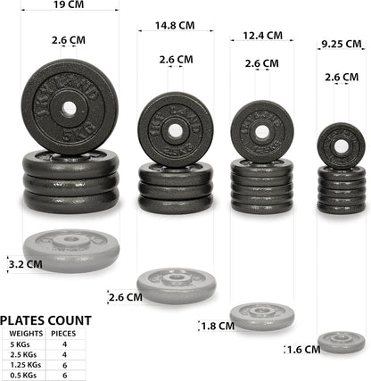 Adjustable Dumbbells 50kg Set With Box