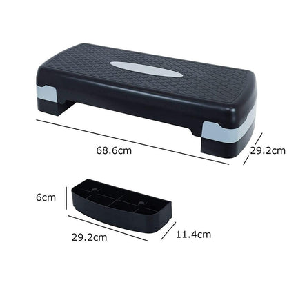 Adjustable Stepper Step Platform/Black Blue