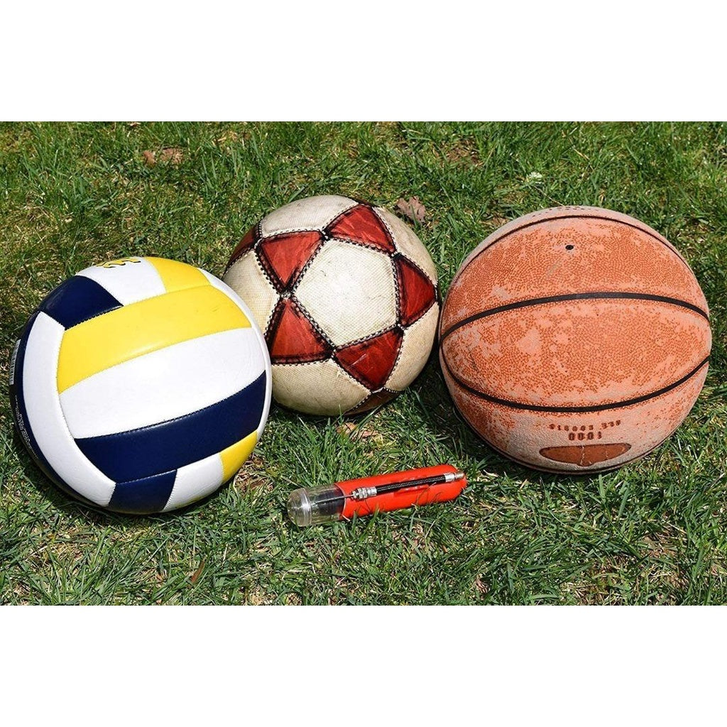 Ball Pump and Needles - Air Pump for Balls Basketball Soccer Volleyball Football Sport Ball - Hand Pump for Inflatables