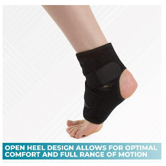 Ankle Support Brace, Breathable Neoprene Sleeve, Adjustable Wrap